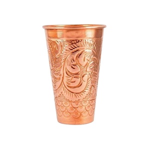 Elegante vaso de cobre martillado, a prueba de fugas, ligero, duradero y perfecto para uso en el hogar, restaurantes o como regalo. - Product Image 1