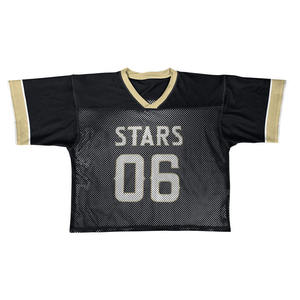 Camiseta de Lacrosse Negra y Dorada Personalizada, Uniforme de Equipo para Práctica y Entrenamiento, Transpirable, 100% Poliéster, Impresión por Sublimación, para Adultos - Product Image 1