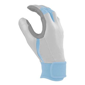 Gants de frappe ELIXE SPORTS en cuir bleu, paume rembourrée, fermeture auto-agrippante, unisexe adulte, entraînement droit/gauche, durables - Product Image 2