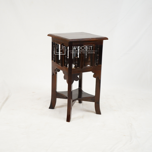 Nouvelles Tables de Chevet Artisanales 2026 en Bois Massif Sculpté Style Antique, Mini Table de Chevet Vintage pour Chambre à Coucher - Product Image 3