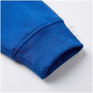 Conjunto Deportivo Azul con Capucha para Hombre, Manga Larga, Color Sólido, Transpirable, Corte Regular, Ropa Casual de Otoño - Product Image 6
