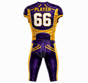 Conjunto de Uniforme de Fútbol Americano Personalizado 2026, Pantalones y Camiseta con Diseño Sublimado, Duradero, Transpirable y Ecológico - Product Image 3