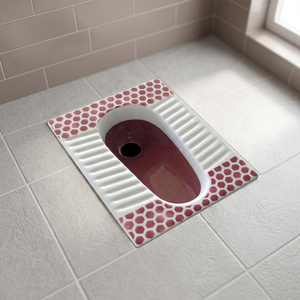 Commercial White Wash Down Porcelain Squat <b>Pan</b> Orange Double Color <b>Ceramic</b> WC Toilet For Large Construction Projects - Product Image 6