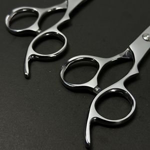 Ciseaux de barbier professionnels en acier inoxydable à haute teneur en carbone, avec poignée ergonomique, outil de coiffure pour salon de coiffure - Product Image 6