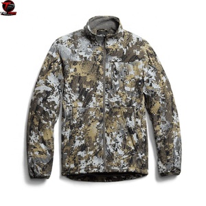 Veste de chasse pour homme en camouflage numérique de qualité supérieure, légère, coupe-vent, respirante, entièrement zippée, pour l'extérieur - Product Image 3