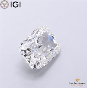 เพชรทรงคุชชั่น 1.00 กะรัต สี E ความสะอาด VVS2 เพาะเลี้ยงในห้องปฏิบัติการ CVD พร้อมใบรับรอง IGI สำหรับเครื่องประดับระดับพรีเมียม - Product Image 5