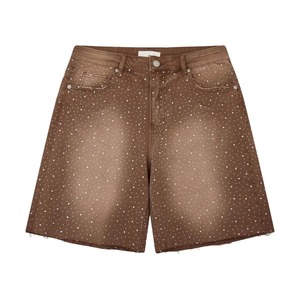 High Quality Custom Rhinestone <b>Shorts</b> for Men Embellished Stylish Jean <b>Shorts</b> - Streetwear Summer Fashion <b>Shorts</b> For Men - Product Image 6