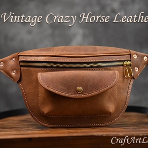 Riñonera ajustable en la cintura, bolso de hombro de cuero genuino, bandolera informal, deportes en el pecho, 2017 - Product Image 1