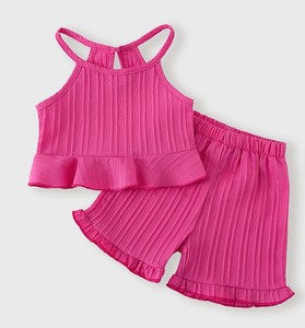 Ropa Infantil al por Mayor, Conjuntos de Ropa para Niñas Pequeñas, Estilo Vintage Otoñal, Cierre de Botones, Diseño Recto, ODM - Product Image 2
