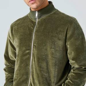 Clothing Custom High Quality Fashion Wear Zip up <b>Velvet</b> <b>Jacket</b> and <b>Velvet</b> Pants Jogging Suit Oversized Casual Velour Tracksuit - Product Image 6
