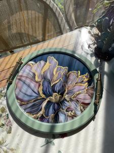 Bandeja de Madera con Diseño Impreso, Material Sostenible, Bandeja de Madera Natural con Diseño Impreso para Artículos del Hogar Ecológicos, Plato para Servir al por Mayor - Product Image 3