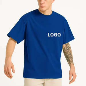 Fabricant de vêtements coupés et cousus, faible MOQ, T-shirt vierge personnalisé pour homme, coupe carrée, 280 g/m², 100 % coton, grammage lourd - Product Image 3