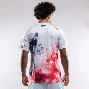 ชุดเสื้อยืดกีฬาลำลอง กางเกงขาสั้นแบดมินตัน ผ้าโพลีเอสเตอร์ 100% เสื้อเทนนิส ชุดยูนิฟอร์มเทเบิลเทนนิสแบบกำหนดเองได้ - Product Image 3