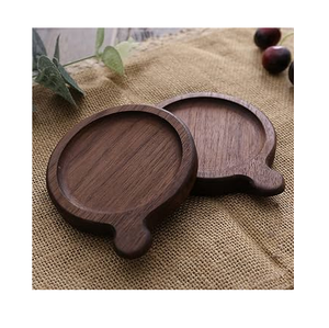 High Quality Wood Coaster Attractive Natural Coaster Elegant Tabletop Decoration Wood Coaster With Holder - Product Image 4