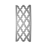 Panneau de balustrade de balcon en fer forgé à motif quadrillé marocain, Garde-corps d'escalier de villa de luxe, Grille de terrasse, Fourniture commerciale