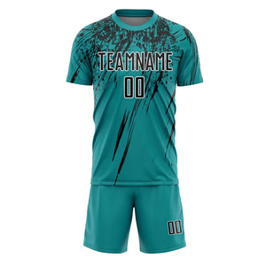 Camiseta de fútbol personalizada para adultos, camiseta de fútbol personalizada con tu nombre, número, logotipo del equipo, pantalón corto de verano transpirable de secado rápido de alta calidad - Product Image 3