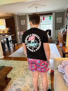 Pantalones Cortos de Lona para Niños con Estampado Personalizado, de Cintura Alta con Cordón, Diseño Sólido, Transpirables, de Secado Rápido, de Poliéster y Algodón - Product Image 5