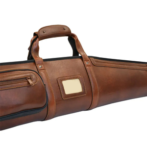 Sac à fusil en cuir véritable le plus vendu, sac à fusil en cuir réglable personnalisé OEM, design professionnel de sac à fusil en cuir - Product Image 4