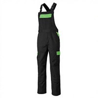 Combinaison de travail ignifuge en coton noir pour homme avec accents jaunes, sérigraphiée, sans coutures, pour l'extérieur, décontractée, toutes saisons