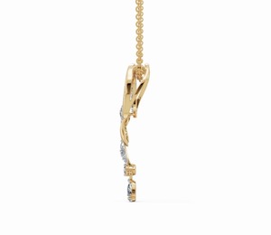 Collar de Lujo con Colgante de Diamante Cultivado en Laboratorio de 0.395 Quilates, Corte de 22 Piezas, Oro Rosa de 9K, 14K, 18K, Joyería, Regalo de Aniversario - Product Image 5