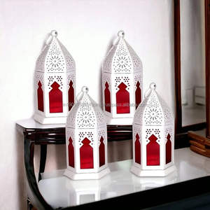 Lanterne en fer artisanale la plus vendue avec logo personnalisé, couleurs naturelles polies, décoration de Noël pour la maison, métal indien - Product Image 3