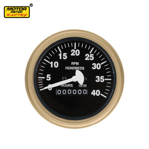 Nouveau tachymètre et compteur horaire HMMWV HUMVEE 85 mm 4000 tr/min, jauge noire pour moteur de course - Product Image 3