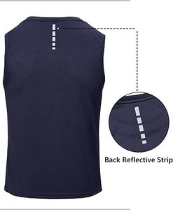 Factory Cheap Custom Logo Muscle Fit Breathable Embroidery Men's Tank <b>Tops</b> Sleeveless Workout Polyester/Cotton Gym Tank <b>Top</b> - Product Image 4