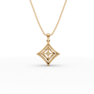 Bijoux fantaisie avec pendentif diamant pour femme, plaqué or, pierres de couleur D cultivées en laboratoire, rondes et à taille fantaisie, design personnalisé - Product Image 5