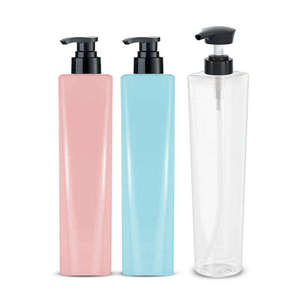 Top Screen Printed Custom Label Pump Sprayer Bottom PET Plastic Bottles Unalilia <b>Red</b> Square 120ml/280ml/850ml <b>Shampoo</b> - Product Image 1