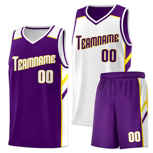 Conjunto de Camiseta de Baloncesto Sublimada Personalizada, Cuello en V, Sin Mangas, Impresión de Nombre y Número del Equipo, Secado Rápido, Unisex para Adultos, Todas las Temporadas - Product Image 2