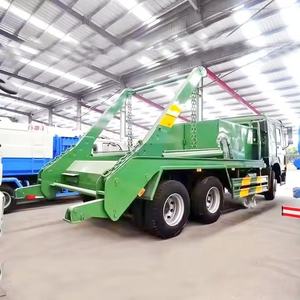 HOWO merek 4*2 lengan ayun sampah truk sampah melewati truk pemuat penjualan rendah rol Off truk pemadat obral grosir - Product Image 3