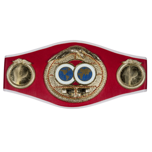 Ceinture de championnat rouge personnalisée avec design globe et serpent, qualité supérieure, titre de lutte - Product Image 1