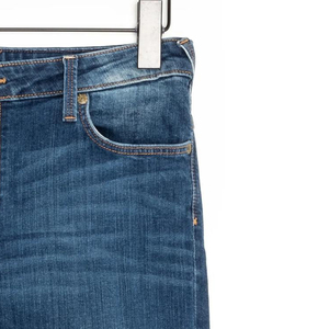Jeans en denim slim pour hommes avec logo personnalisé, taille mi-haute, extensibles, style décontracté et streetwear, vente en gros - Product Image 5