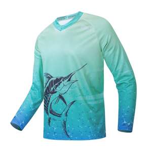 Camisa de Pesca Impermeable de Manga Larga para Hombre, Diseño Personalizado OEM, Transpirable, Protección Solar UPF 50, Jersey de Pesca Personalizado al por Mayor - Product Image 1