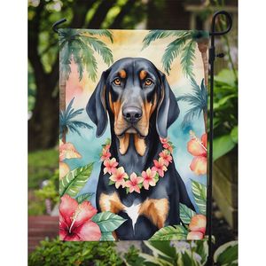 Bandera de jardín Luau Multicolor para ilustraciones de Patio, buzón de Coonhound de color tostado negro, cartel decorativo para patio para macizos de flores y jardines - Product Image 3