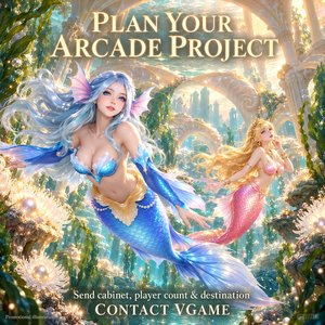 Logiciel de plateforme VGAME Mermaid World 5.6 et kit d'E/S de troisième génération pour projets d'arcade multijoueur sur le thème des sirènes - Product Image 4