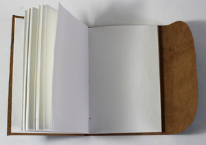 Custom Print Leather Soft Cover Glue Bound A6/A5 <b>Weekly</b>/Monthly <b>Planner</b> Journal-Promotional Gift Classic Vintage Design - Product Image 4