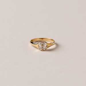 Trendy 1.01CT Asscher Cut Diamond Solitaire Ring For Women's Lab Grown With 18K Solid Gold <b>Wedding</b> Party Promise <b>Gift</b> For Lovers - Product Image 1