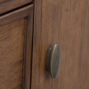 Mobiletto portaoggetti medio Redmond in stile rustico, colore marrone invecchiato, per l'arredamento del soggiorno - Product Image 6