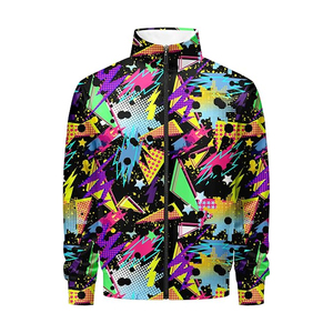 Herren-Sportanzug, zweiteiliger Trainingsanzug mit Reißverschluss und elastischem Bund, bequeme Activewear, Grafik-Trainingsanzug - Product Image 2
