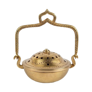 Brûleur d'encens métallique religieux traditionnel élégant pour une expérience olfactive haut de gamme à la maison, écologique et durable - Product Image 2