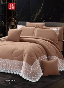 Ensemble de couette Panorama Home Olivera Super King 12 pièces édition marron caramel - Vente en gros - Product Image 3