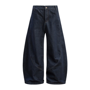 Wholesale Custom Straight Denim 100% Cotton <b>Mens</b> Casual Jeans Vintage Dark Wash Heavyweight - Product Image 1