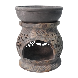 Último producto, difusor de aceite de quemador de aroma de esteatita hecho a mano de calidad de lujo con soporte de luz de té para meditación de Yoga de Spa - Product Image 3