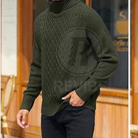 Pull en tricot pour homme de qualité supérieure, 100% coton et laine mélangée, respirant, logo sur le devant, doux, prix direct usine, couleurs personnalisées