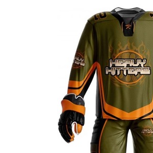 Custom Ice Hockey Team Uniforms Summer Moisture-Wicking Anti-Bacterial Breathable 100% Polyester Hockey Jerseys Front - Product Image 5