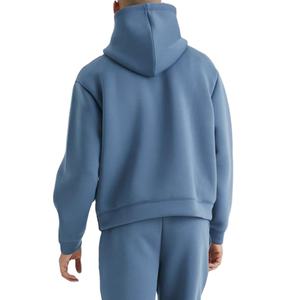 Sweat-shirt à capuche respirant en molleton 100 % coton épais pour homme, avec poche, manches longues et épaules tombantes – Vente en gros - Product Image 5