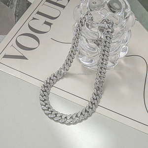 In Stock Moissanite <b>Rope</b> <b>Chain</b> Necklace 2mm 6.5mm Diamond 925 Sterling Silver Hip Hop Men Women - Product Image 6