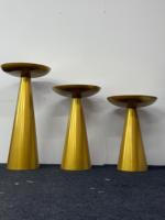 Ensemble de supports à gâteaux en métal OEM, design luxueux et écologique, couleurs personnalisables pour mariages et fêtes