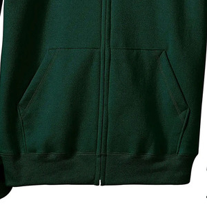 Professional Manufacturer Zipper-<b>Up</b> Hoodie 100% Polyester Woven Fabric Solid Front Logo Custom Design Eco-Friendly Hoodie Male - Product Image 5